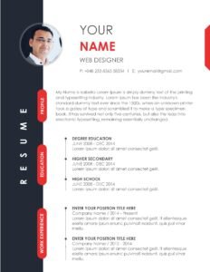 CV Sample Word doc | Modern & Stylish CV FREE