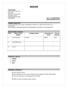 Modern CV Template in MS Word FREE Download (.doc .pdf)