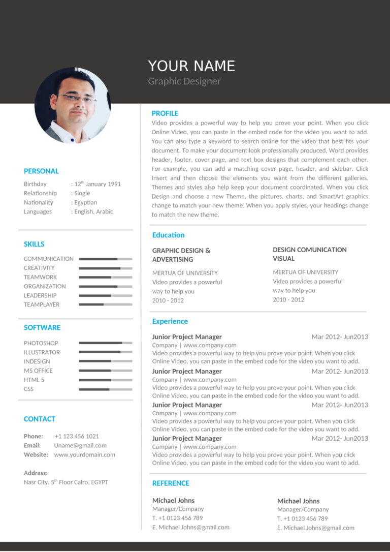 Resume Formats in Word and PDF | CV Templates Download