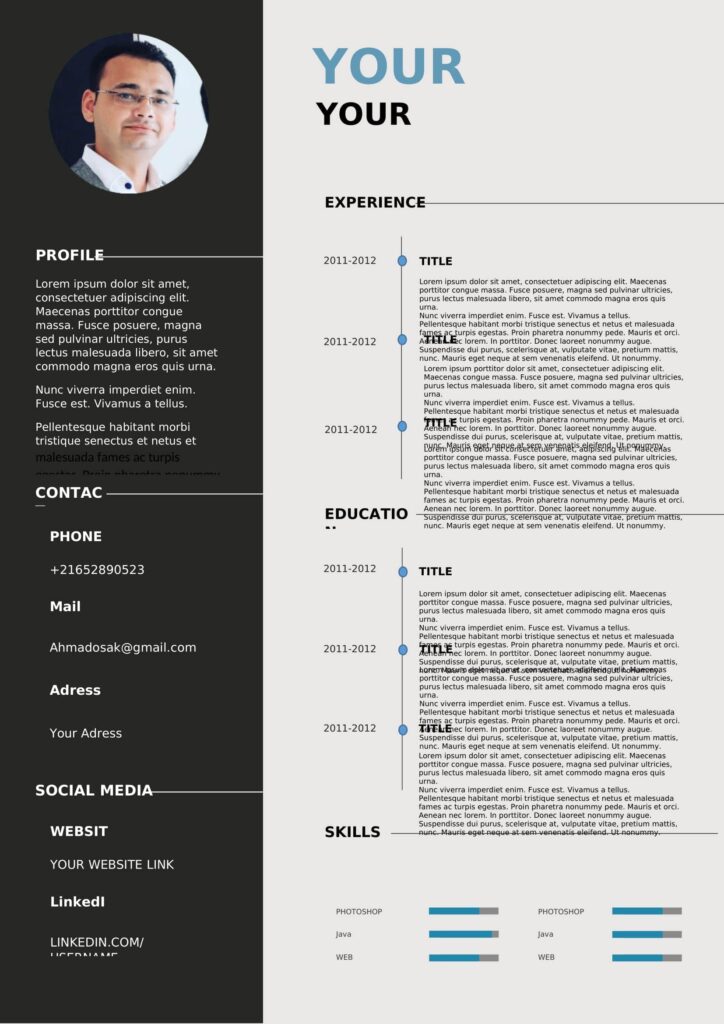 Simple resume - Microsoft templates .doc .pdf (DOWNLOAD)