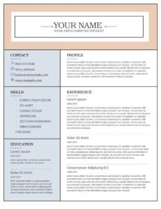 [FREE] Resume Formats & Samples (Word-PDF)