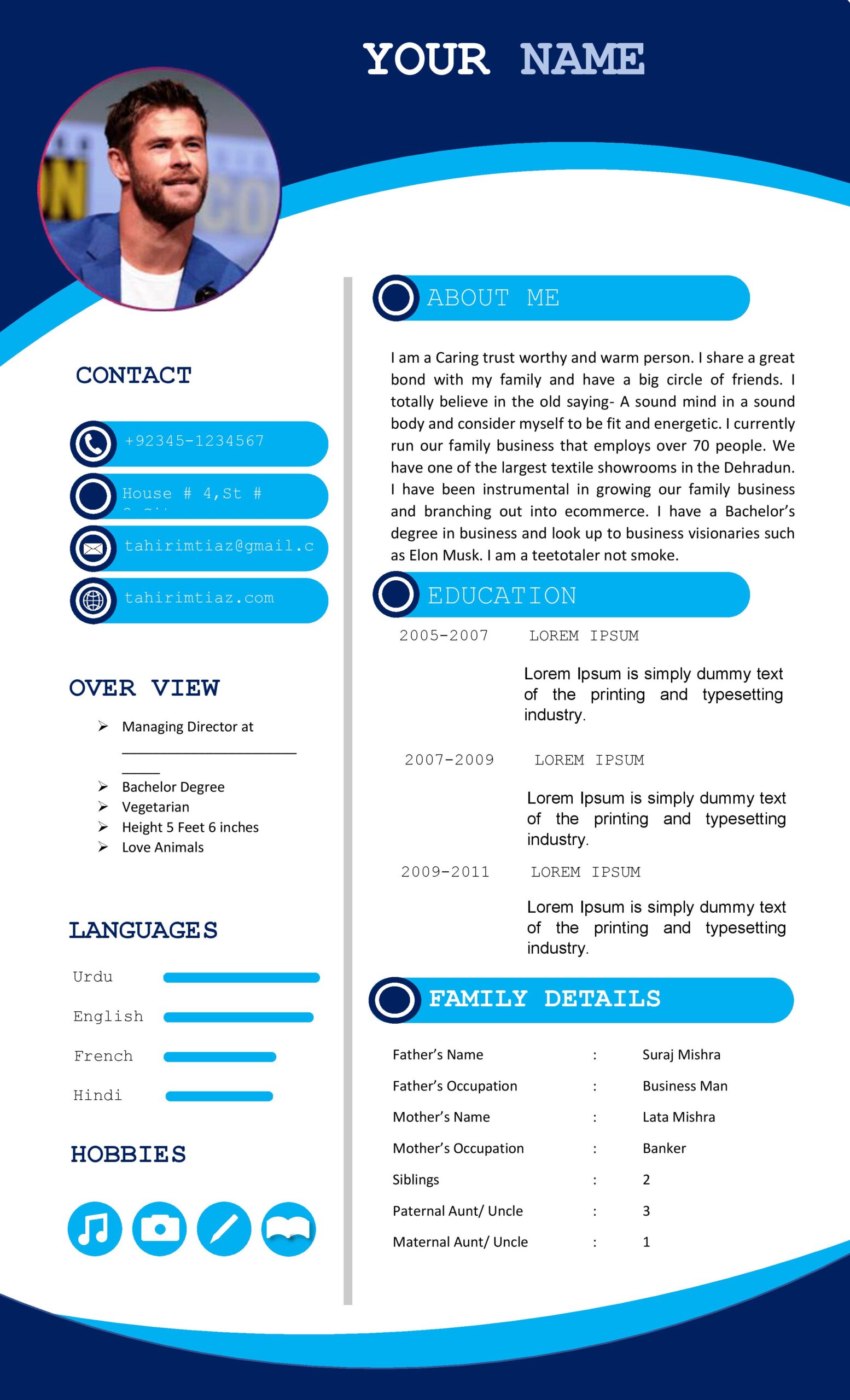 How To Write Matrimony Profile In MS Word