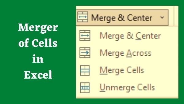 merge cell in excel