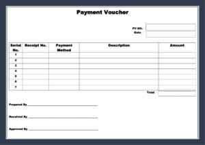 Download Payment Voucher Plain Format in Word (.docx)