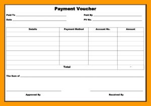 Download Payment Voucher Format Plain in Word (.docx)