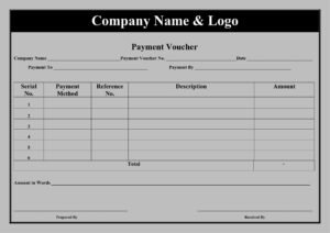 Download Payment Voucher Template in Word (.docx)