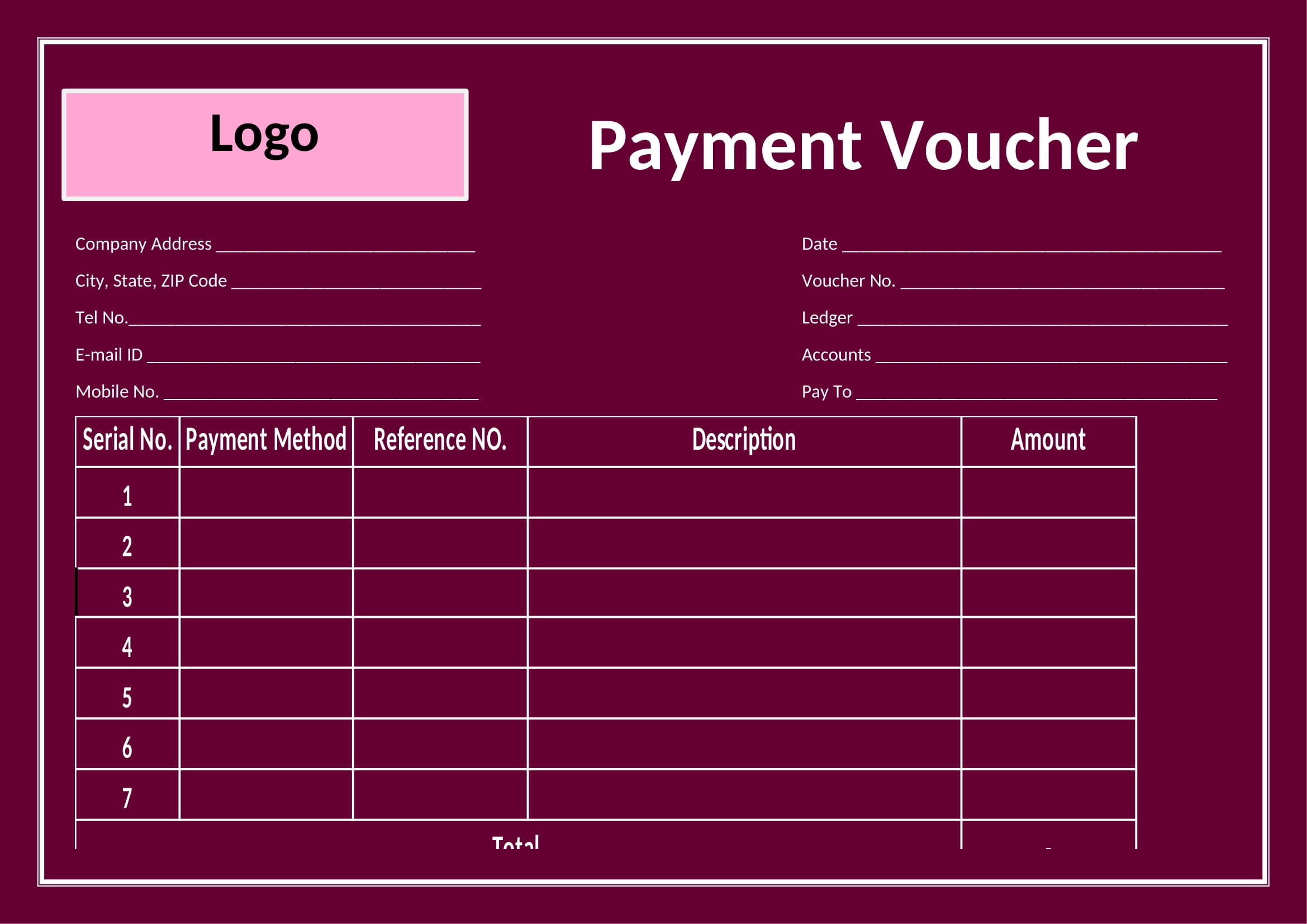 Payment Voucher Format