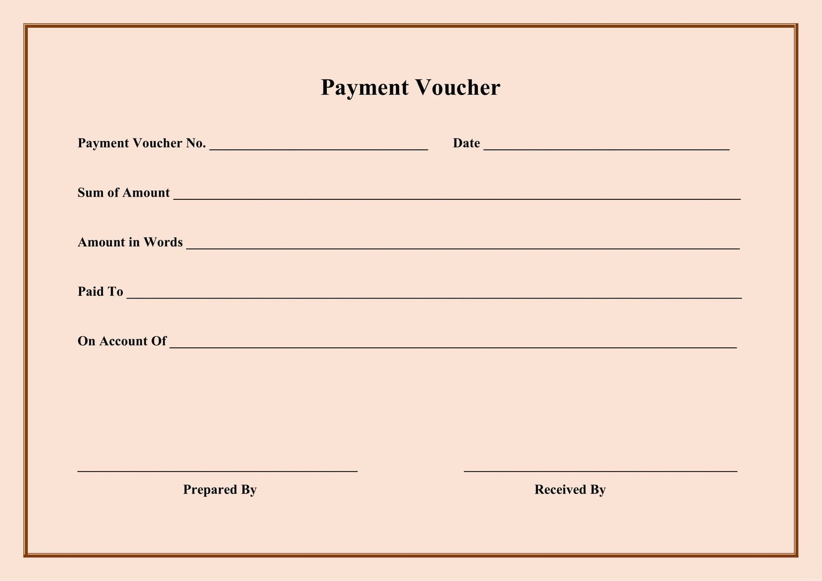 Payment Voucher Format Download In Word docx 