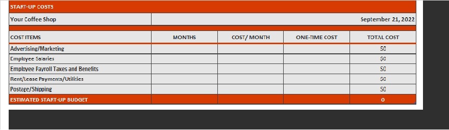 financial plan excel template