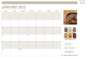 Photo Calendar (Mon) Template In Excel (Download.xlsx)