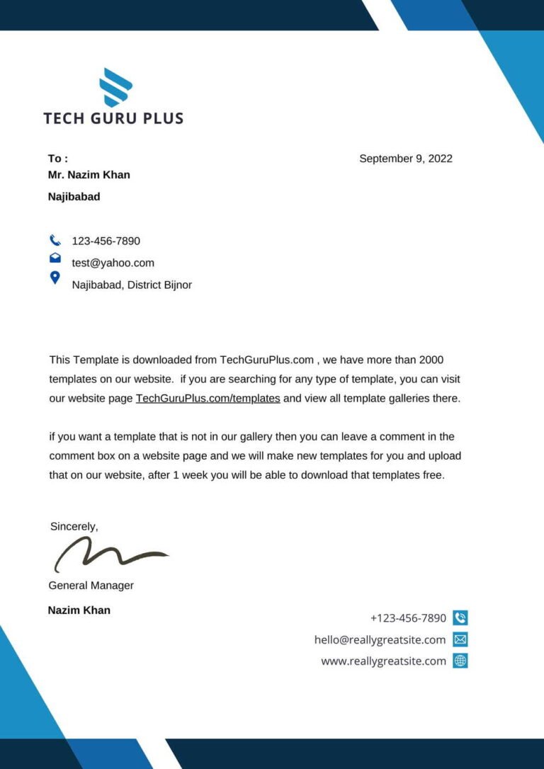 Free Professional Letterhead Design Download docx 