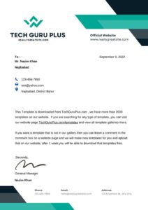 Private Limited Company Letterhead Template Download (.docx)