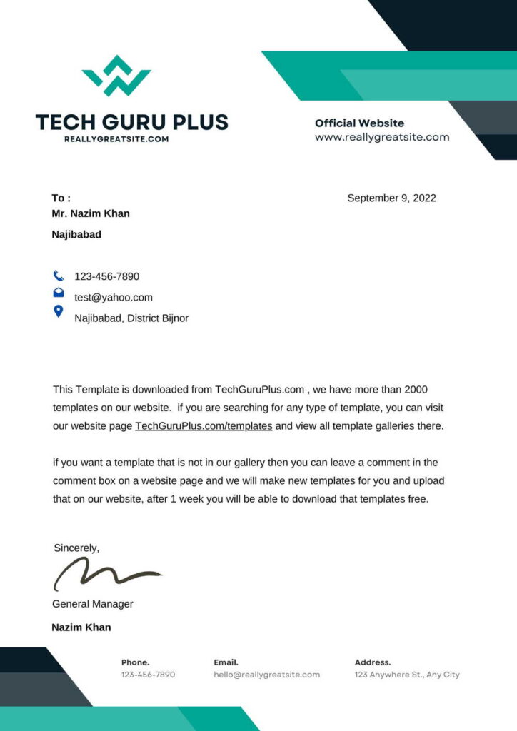 Private limited company letterhead template download docx 