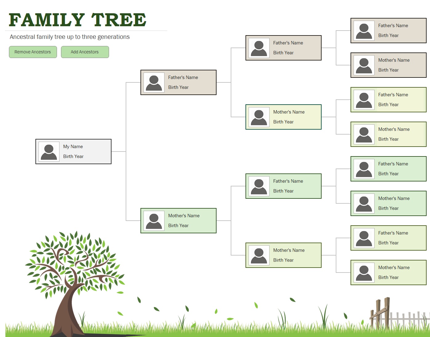 Free Family Tree Template Printable Blank Family Tree Chart, 41% OFF