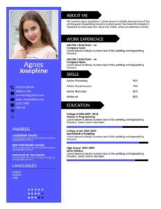 Free Editable Resume Template PDF (.docx & .pdf)