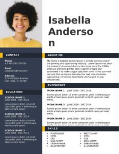 Modern CV Template Word Free Download (.docx & .pdf)