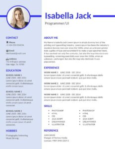 1 Page CV Template Free Download (.docx & .pdf)