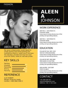 Modern CV Template Word Free Download PDF (.docx & .pdf)
