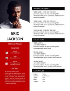 Resume Format For Experienced Free Download (.docx & .pdf)