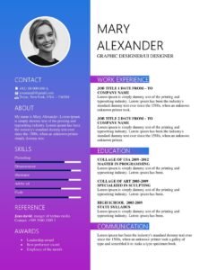 Resume Format For Experienced Candidate (.docx & .pdf)