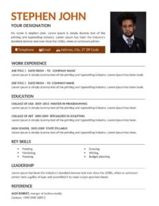 Simple Fresher Resume Format Download In Ms Word