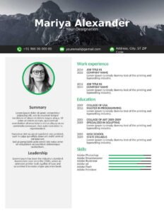 Fresher Resume Format Download In Ms Word, PDF