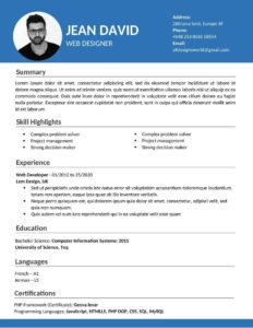 First Time Resume With No Experience Samples