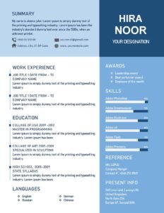 CV With Photo Template (.docx & .pdf)
