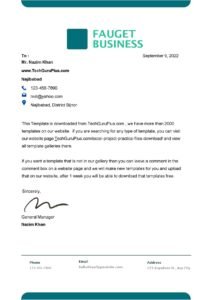 A4 Modern Letterhead Design Software Free Download (.docx Word & PDF)