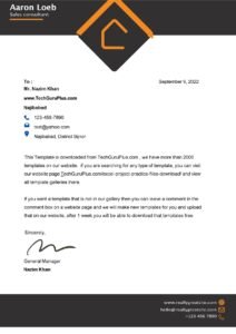 Editable Modern Free Letterhead Templates Download (.docx Word & PDF)