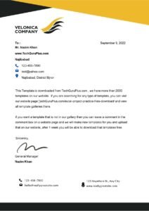 Editable Modern Business Letterhead Examples Free (.docx Word & PDF)
