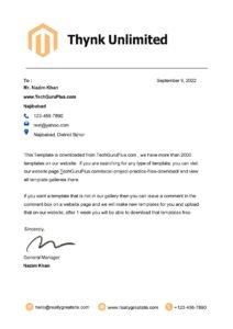Editable Modern Professional Letterhead Design (.docx Word & PDF)