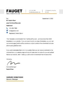 A4 Latest Letterhead Format In Word Free Download (.docx & PDF)