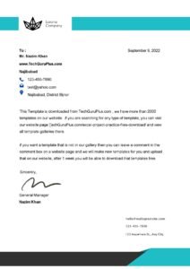 Editable Modern Company Letterhead Templates (.docx Word & PDF)