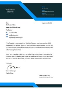 Editable Modern Letterhead Designs Templates (.docx Word & PDF)