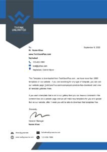 Editable Latest Company Letterhead Template (.docx Word & PDF)
