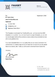 Editable Free Company Letterhead Template (.docx Word & PDF)