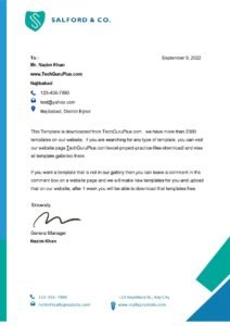 Editable Latest Letterhead Design In Word (.docx Word & PDF)