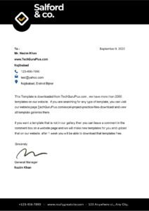 Modern Letterhead Templates Free (.docx Word & PDF)