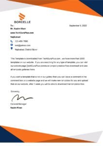 Modern Corporate Letterhead (.docx Word & PDF File)