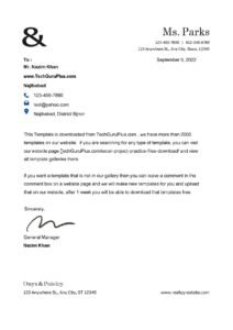Stylish Letter Head Layouts (.docx Word & PDF File)