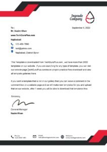 Modern Free Letterhead Examples (.docx Word & PDF)