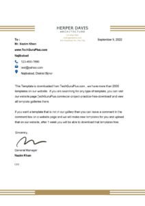 Editable Modern Company Letterhead Template Word Free (.docx Word & PDF)
