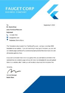 Latest Professional Letterhead (.docx Word & PDF)
