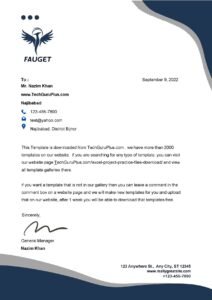 Modern Free Letterhead Designs (.docx Word & PDF)