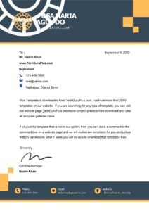 Modern Letterhead Design, Free (.docx Word & PDF)