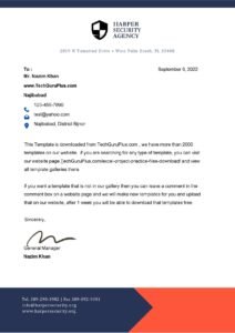 Stylish Free Letterhead Design (.docx Word & PDF)