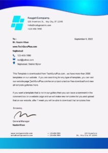 Stylish Letterheads Templates (.docx Word & PDF)