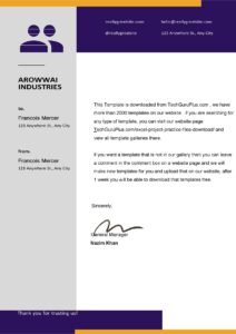 Editable New Letterhead Templates (.docx Word & PDF File)