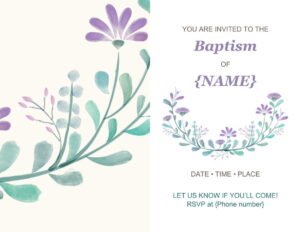 Baptism Invitation Template In Word (.Docx File Download)